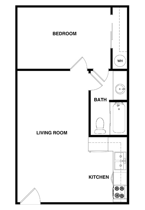 1 Bedroom Apartment floor plan